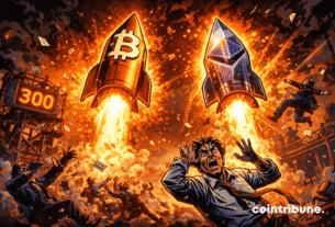 Bitcoin and Ether spark a $300 million bloodbath
