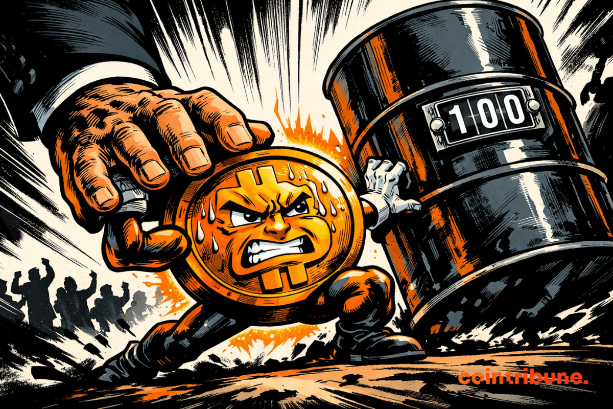 Bitcoin under pressure: Oil at $100, inflexible Fed and crypto market on alert
