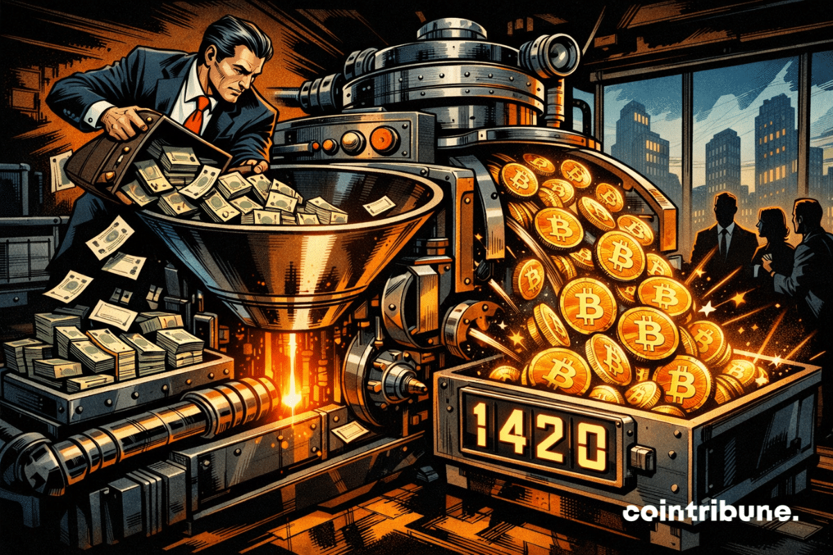 The record fundraising strategy allows you to add about 1420 BTC to your reserves